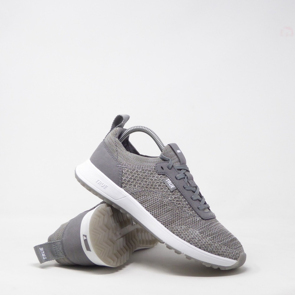 True Linkswear Mens All Day Knit 3 Golf Shoes Gray Knit Mesh Spikeless 8.5